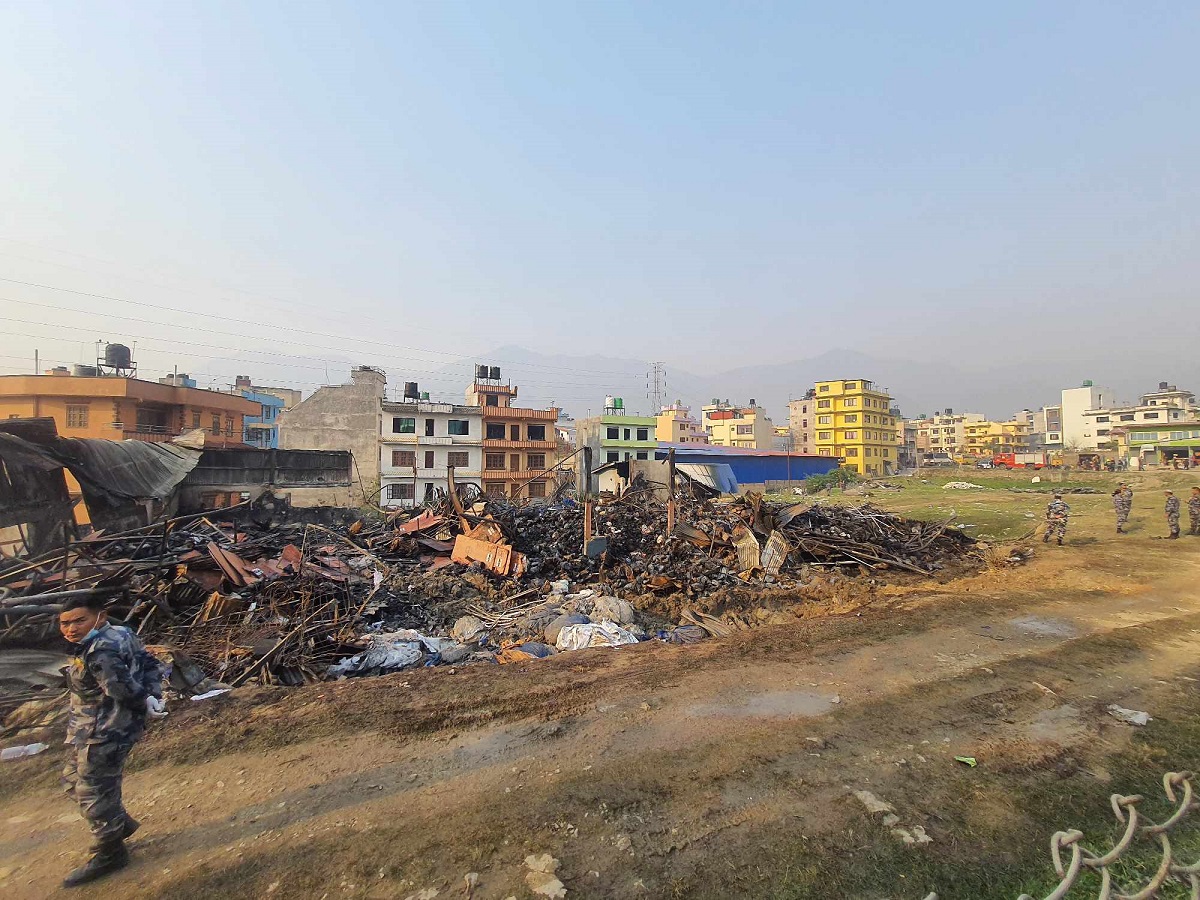 बलम्बुमा रहेको सशस्त्र प्रहरीको केन्द्रीय गोदाम आगलागी घटनाको छानबिन सुरु