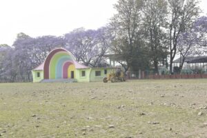 खुलामञ्चलाई पानी नजम्ने र आकाशे पानी पुनभरण हुने बनाइँदै