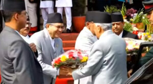 संघीय संसद भवनमा राष्ट्रपति पौडेल