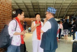 चन्द्रागिरि नगर उपप्रमुख बसन्ती श्रेष्ठ श्रीलंका प्रस्थान