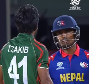 रोहित पाैडेलसँग विवाद गर्ने बंगलादेशी बलरलाई आईसीसीको कारबाही, तान्जिमले गल्ती स्वीकारे