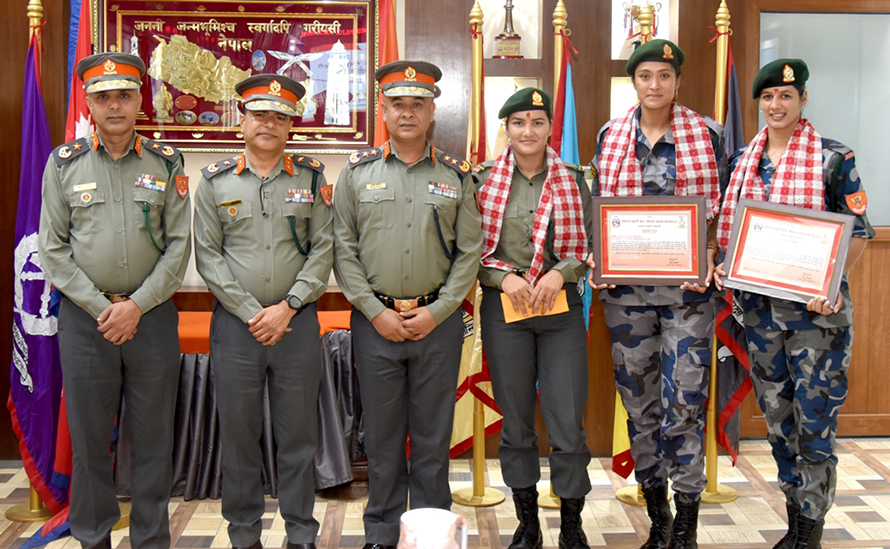 भलिबल खेलाडी निरूता ठगुन्ना सहायक हवल्दारमा बढुवा