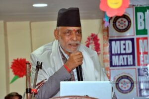 आसन्न चुनावमा उम्मेदवार नबन्ने पूर्वमन्त्री एवं कांग्रेस धादिङका सभापति रामनाथ अधिकारीको घोषणा