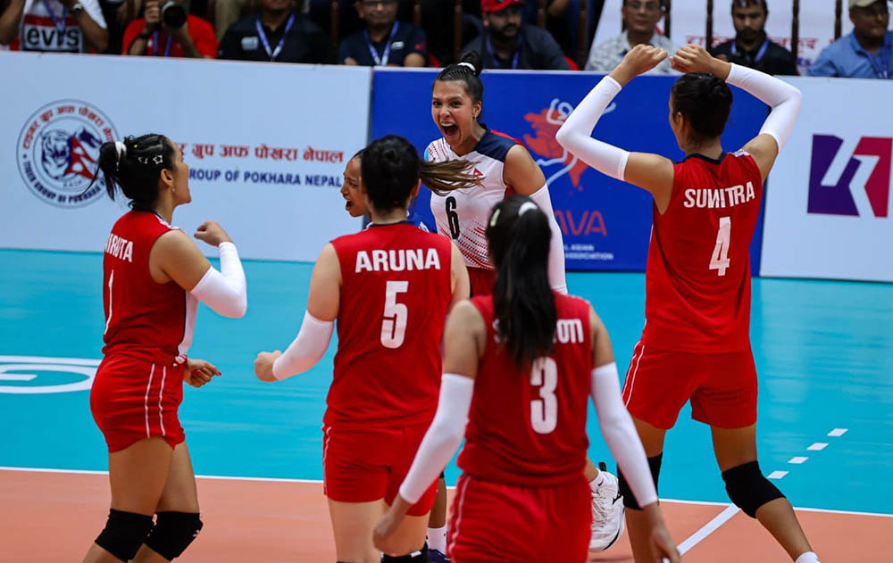 काभा महिला नेसन्स भलिबलः इरानलाई हराउँदै नेपाल फाइनलमा, उपाधिका लागि भारतसँग खेल्ने