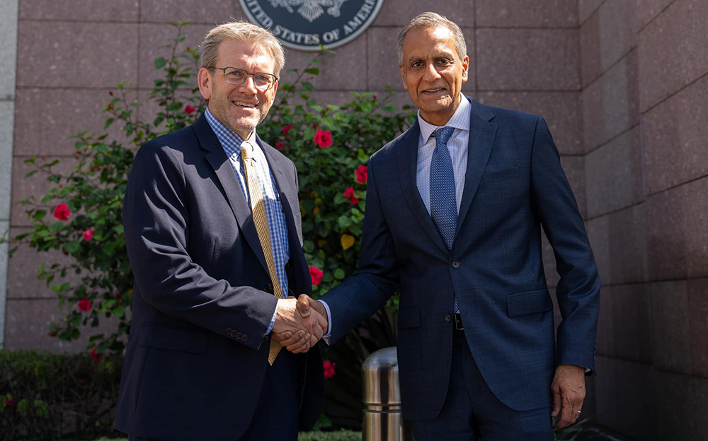 अमेरिकी उप-विदेशमन्त्री रिचार्ड वर्मा काठमाडौंमा