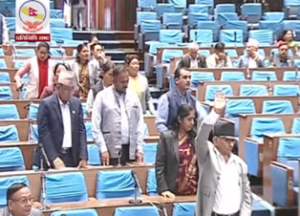 संसदमा एमाले र माओवादी केन्द्रका सांसदबीच भनाभन