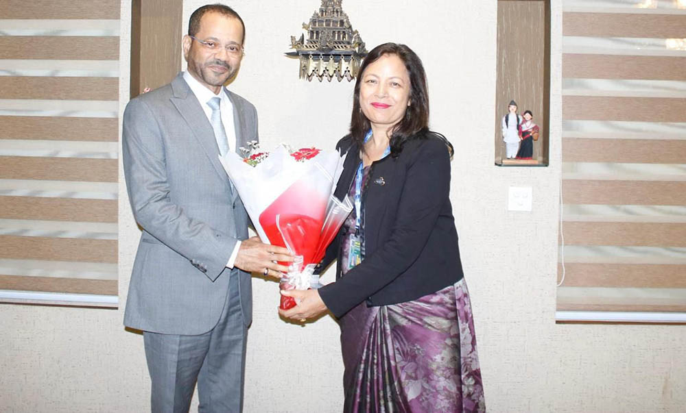 ओमानका विदेश मन्त्री काठमाडौंमा