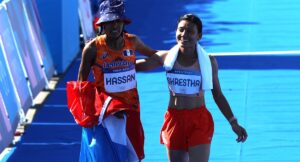 पेरिस ओलम्पिकमा नेपाली खेलाडीहरूको चुनाैती समाप्त, म्याराथनमा सन्तोषी श्रेष्ठले ७९औं‌ स्थानमा