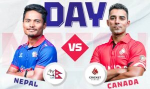 आइसीसी विश्वकप लिग-२: जित्नैपर्ने दबाबका बीच आज क्यानडासँग खेल्दै नेपाल