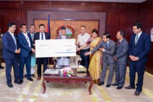 प्रधानमन्त्री दैवी प्रकोप उद्धार कोषमा नेपाल बैंकद्धारा २ करोड रुपैयाँ सहयोग