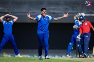 अभ्यास खेलमा अमेरिका ‘ए’ सँग नेपाल ४ विकेटले पराजित