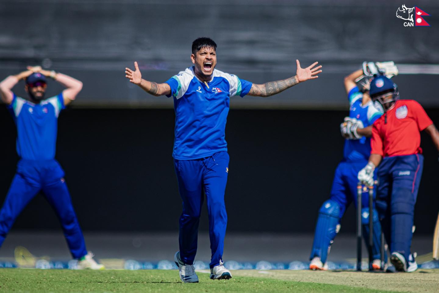 अभ्यास खेलमा अमेरिका ‘ए’ सँग नेपाल ४ विकेटले पराजित