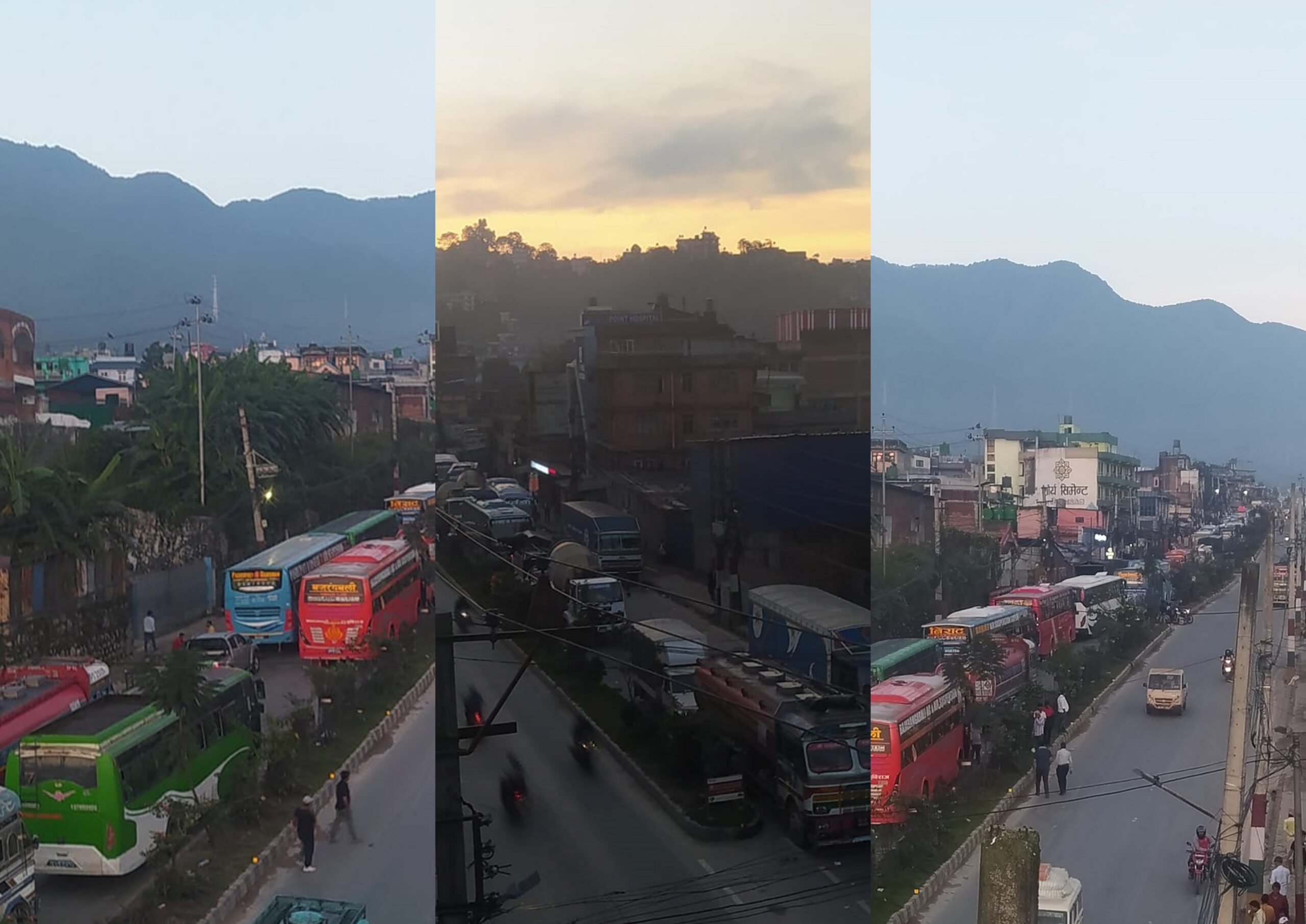 कलंकीदेखि नागढुङ्गासम्म सवारीसाधनको लाम, पिपलामोडमा ट्रक बिग्रिएपछि अर्को झमेला