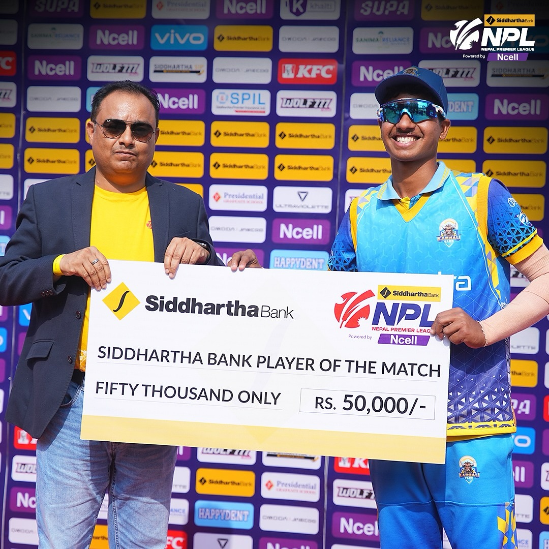 नेपाल प्रिमियर लिग क्रिकेटमा कर्णाली याक्सको पहिलो जित