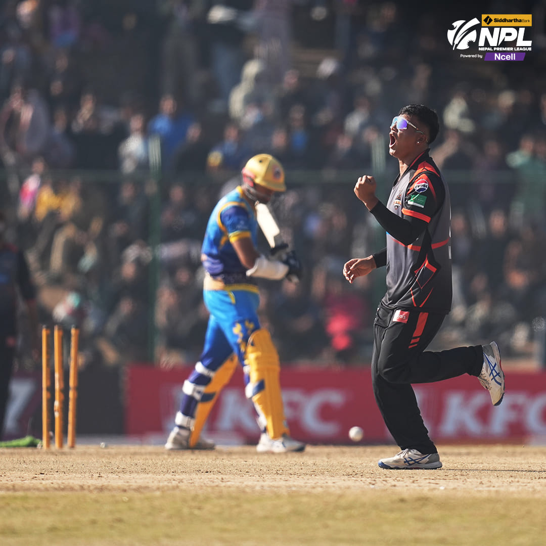 नेपाल प्रिमियर लिग क्रिकेटः कर्णालीले चितवनलाई दियो १७६ रनको लक्ष्य