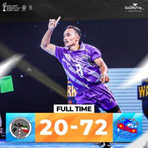 खो खो विश्वकप : नेपालको पुरूष टोली पनि फाइनलमा