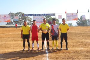 सशस्त्र प्रहरी महानिरीक्षक रनिङ ट्रफी फुटबल: बाघ भैरवविरुद्ध ब्राईट होराईन २-० ले विजयी