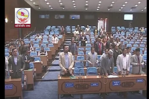 प्रतिपक्षीद्वारा संसद् अवरोध