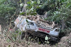 धादिङबाट आउँदै गरेकाे गाडी काठमाडौंमा दुर्घटना, एक जनाकाे मृत्यु, २ जना घाइते