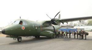 राहत सामाग्रीसहित नेपाली सेनाको टोली म्यानमारतर्फ