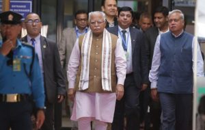 भारतका विद्युत मन्त्री मनोहरलाल नेपाल आइपुगे