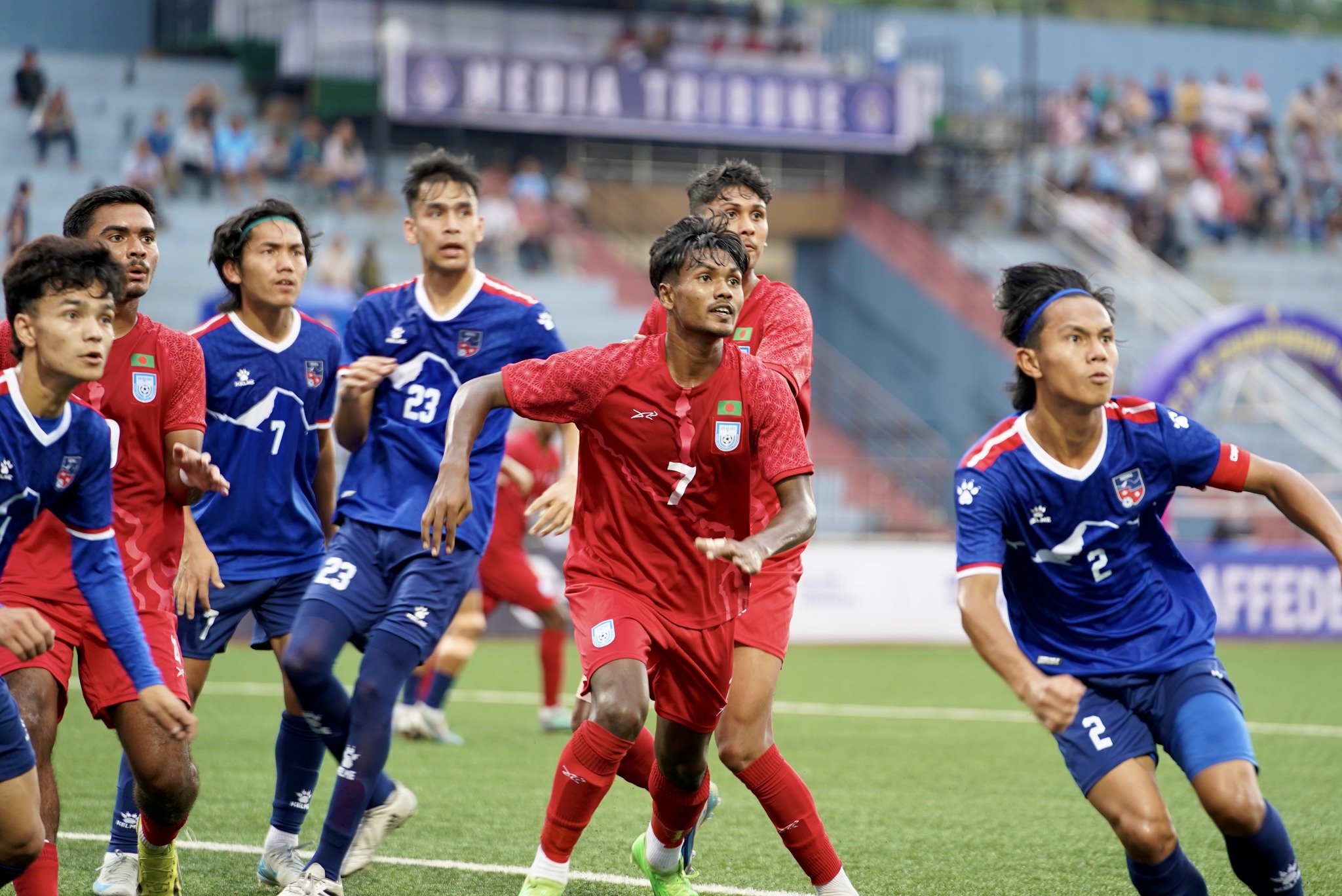 जारी साफ यू-१९ च्याम्पियनसीपमा नेपालको चुनाैती समाप्त, बङ्गलादेश २-१ ले विजयी