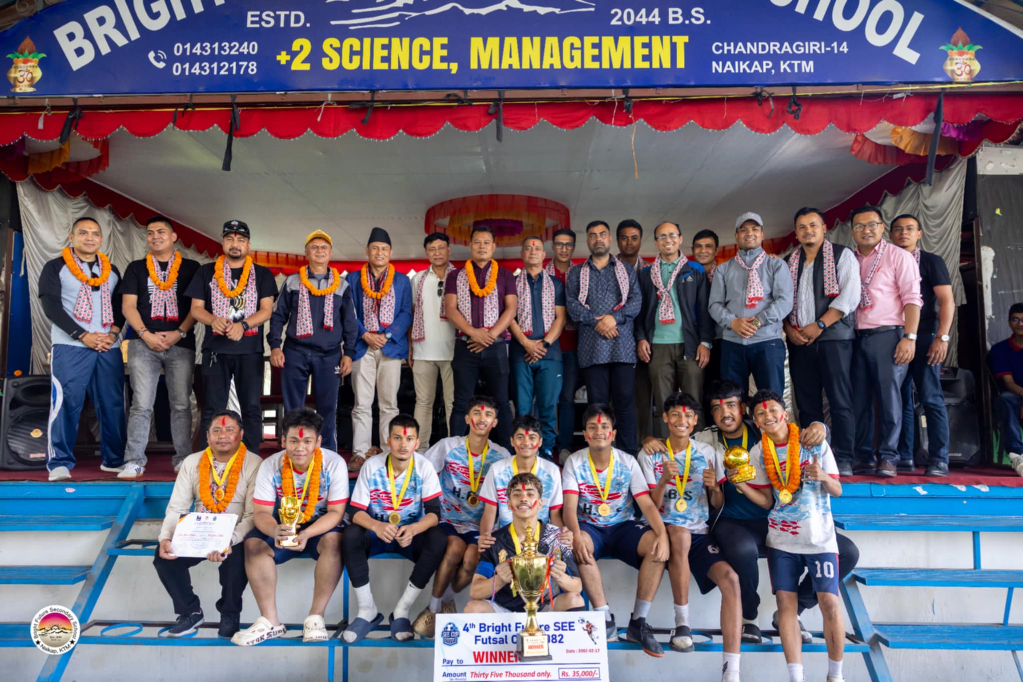 जेसिसलाई ४-३ ले पराजित गर्दै हिम शिखर बन्यो चौथो ब्राइट फ्युचर एसइइ कपको च्याम्पियन