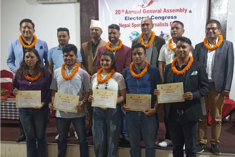 खेलकुद पत्रकार मञ्चको अध्यक्षमा निरञ्जन अधिकारी निर्वाचित