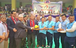 पोखरामा ‘प्रधानमन्त्री कप’ महिला तथा पुरूष भलिबल लिग सुरू,