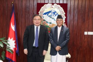 प्रधानमन्त्रीसँग विश्व बैंकका प्रमुख प्रशासकीय अधिकृतको शिष्टाचार भेट