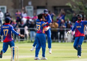त्रिदेशीय ट्वान्टी-२० शृंखलाः नेपालको पहिलो जित, ९८ रनको लक्ष्य पछ्याउन नेपाललाई हम्मेहम्मे