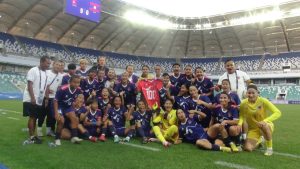 स्मरणीय बन्याे नेपाली महिला टाेलीकाे १ सयाैं खेल, लाओस ९-० ले स्तब्ध