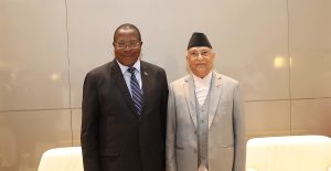 प्रधानमन्त्री ओली र तान्जानियाका उपराष्ट्रपति फिलिपबीच भेटवार्ता