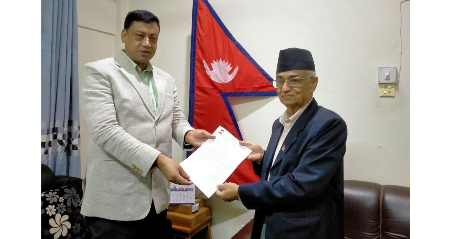 इन्द्र बानियाँले बागमती प्रदेश प्रमुखलाई गराए दलको नेता भएको जानकारी गराए