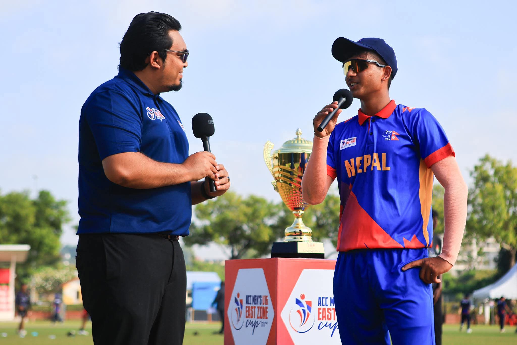 एसीसी यू-१६ इस्ट जोन कप जित्नलाई सिंगापुरले नेपाललाई दियाे ११४ रनको लक्ष्य