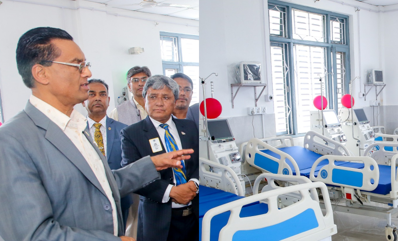 थानकोट अस्पतालमा डायलाइसिस सेवा सुरु हुँदै, एकैसाथ ७ वटा डायलाइसिस मेसिन उपहार