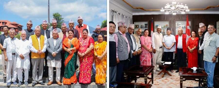 राष्ट्रपति पाैडेल र ज्येष्ठ नागरिक महासंघका प्रतिनिधिबीच भेटवार्ता