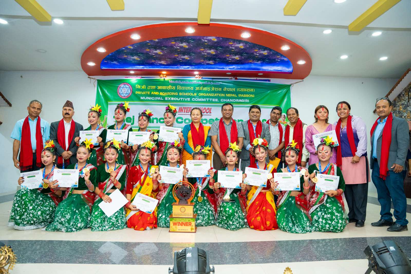 चन्द्रागिरिका ब्राइट एञ्जल्स, ब्राइट फ्यूचर र जेसिस स्कुल प्याब्सन जिल्ला स्तरीय नृत्यका लागि छनोट