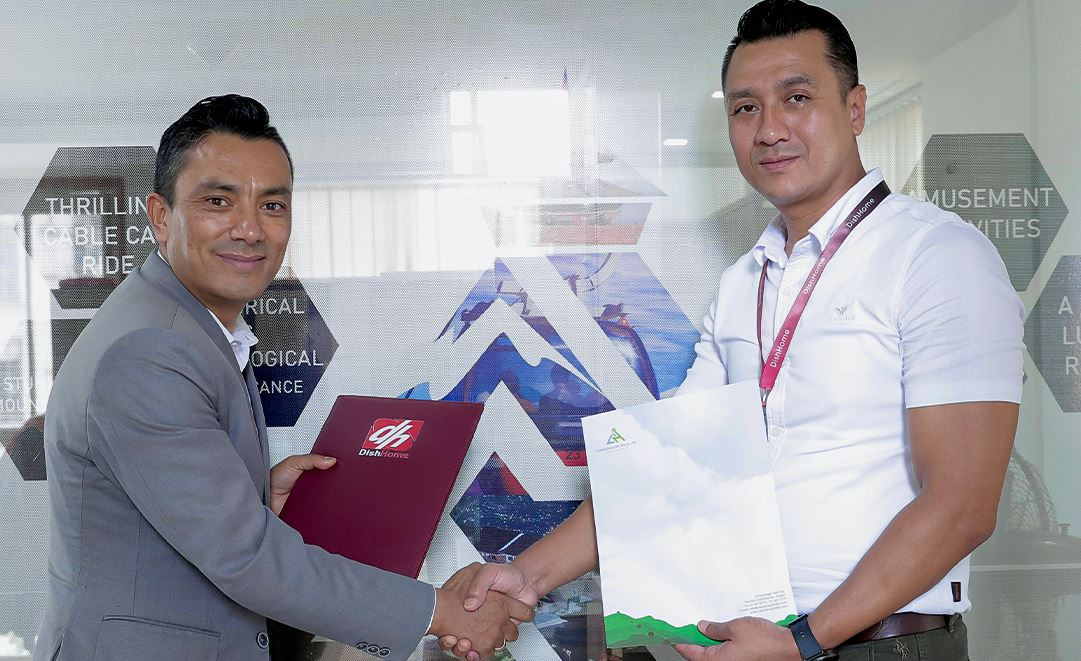 चन्द्रागिरि केबलकार र डिशहोमबीच साझेदारी