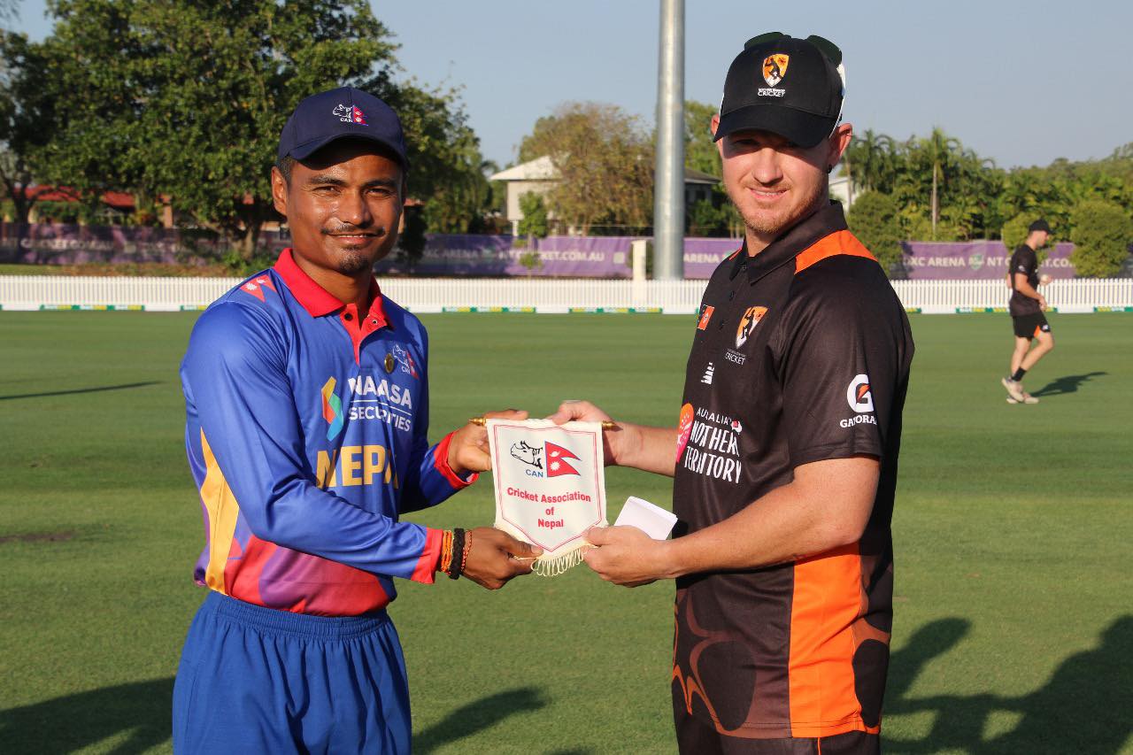 टप एन्ड टी-२० शृङ्खलाः नेपाल पहिलो खेलमा नर्दन टेरिटोरीसँग ४२ रनले पराजित