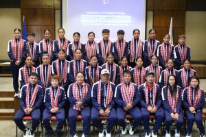 साफ यू-१७ च्याम्पियनसिप खेल्ने नेपाली टोलीको बिदाई