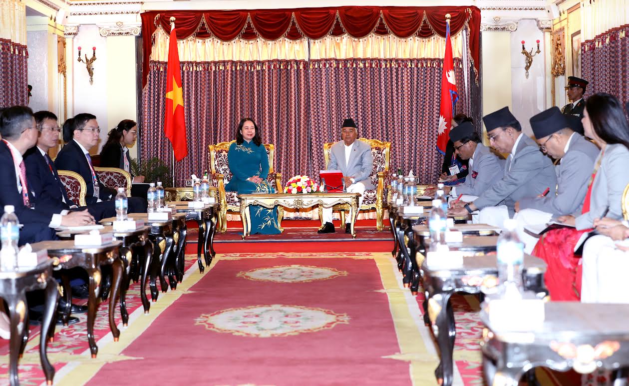राष्ट्रपति पौडेलसँग भियतनामकी उपराष्ट्रपतिले गरिन् शिष्टाचार भेट