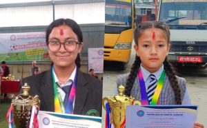 चन्द्रागिरि प्याब्सन अन्तर विद्यालय हस्तलेखनको उपाधि सनसाइन र माउण्ट चन्द्रागिरिलाई