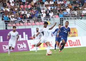 मैत्रीपूर्ण फुटबलः नेपाल र बंगलादेशबीचको खेल गोलरहित बराबरीमा टुंगियो