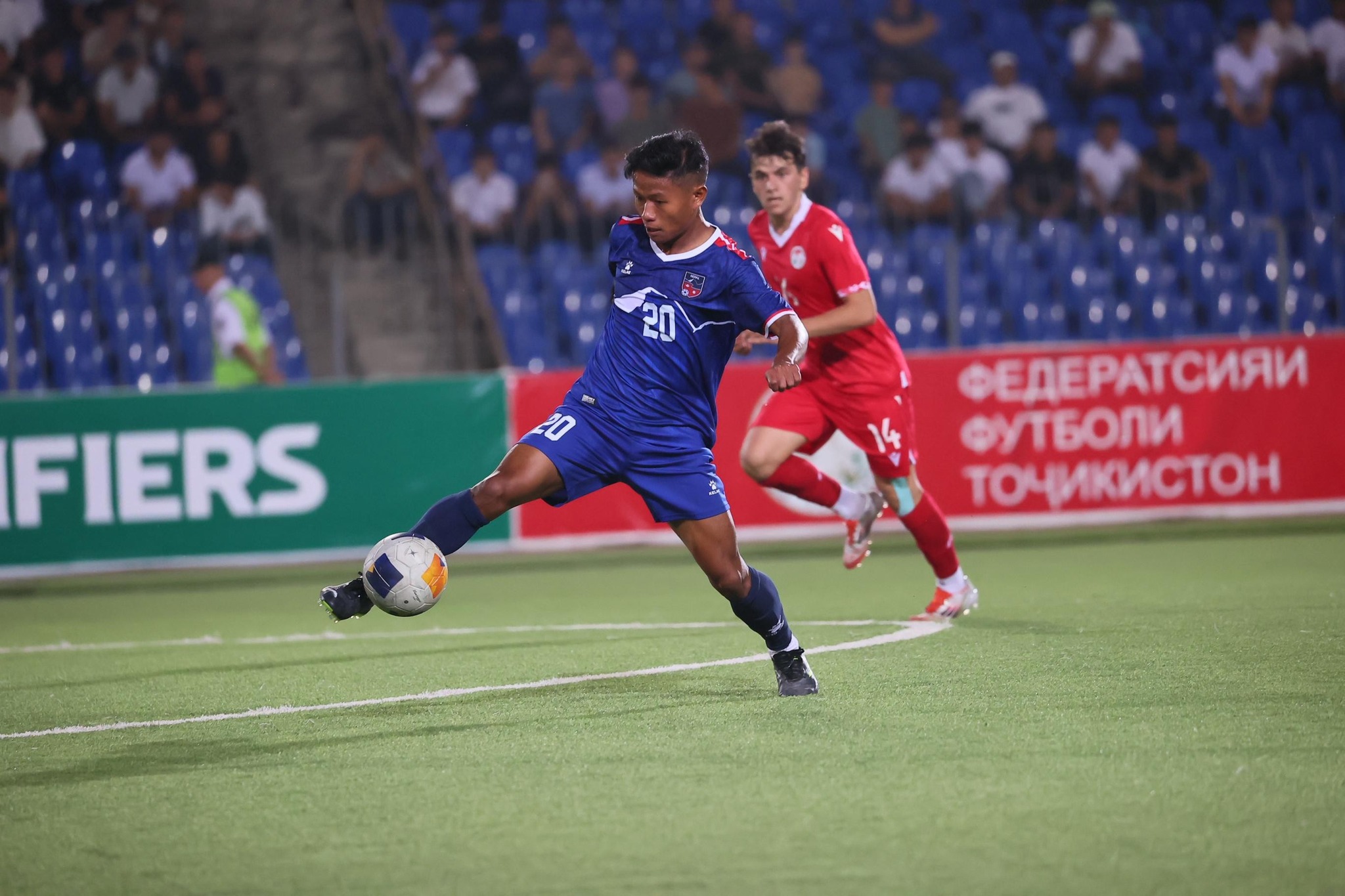 एएफसी यू-२३ एसियन कप छनोटमा नेपालको खराब सुरुवात, ताजिकिस्तान ४-० ले विजयी