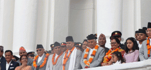 राष्ट्रपति पौडेलद्वारा इन्द्रजात्रा अवलोकन