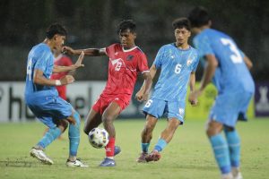साफ यू-१७ च्याम्पियनसिपः नेपालको यात्रा सेमीफाइनलबाटै सकियो, भारत ३-० ले विजयी