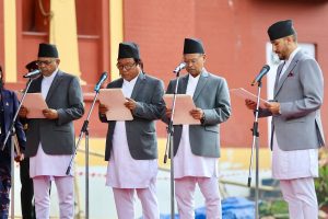 नवनियुक्त चार मन्त्रीले लिए शपथ, कार्की नेतृत्वको क्याबिनेट अब आठ सदस्यीय
