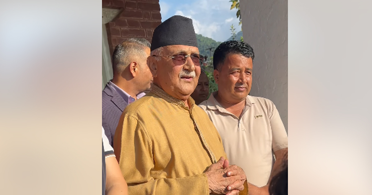 भदाै २४ पछि पहिलोपटक मिडियामा एमाले अध्यक्ष केपी शर्मा ओली