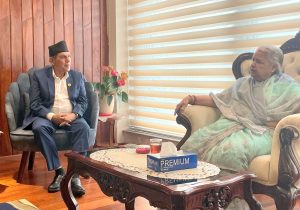 प्रधानमन्त्री कार्की र राष्ट्रिय सभा अध्यक्ष दाहालबीच भेट